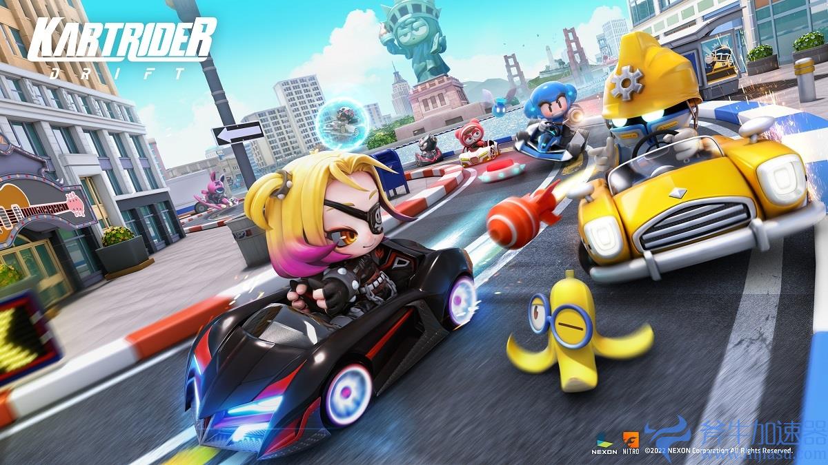 《跑跑卡丁车》IP跨平台多人实时赛车新作品党《跑跑卡丁车：飘移》，斧牛加速器助力极速游戏